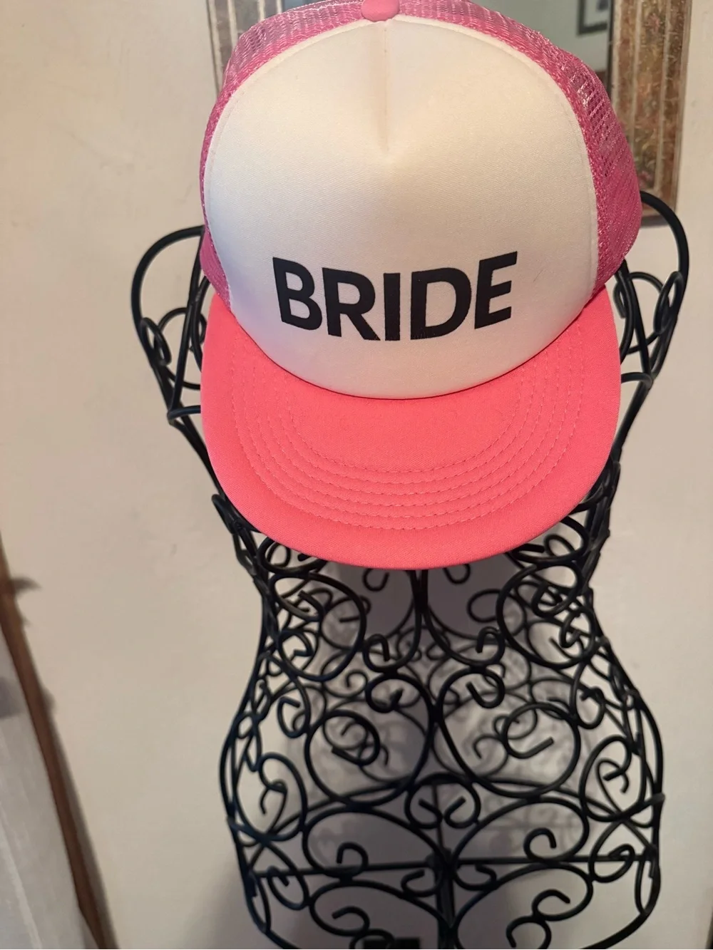 Hitwear BRIDE Trucker Hat - Pink and White Bachelorette